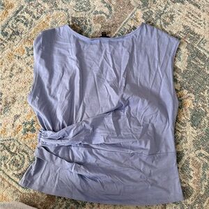 Banana Republic Light Blue Twist Detail Blouse